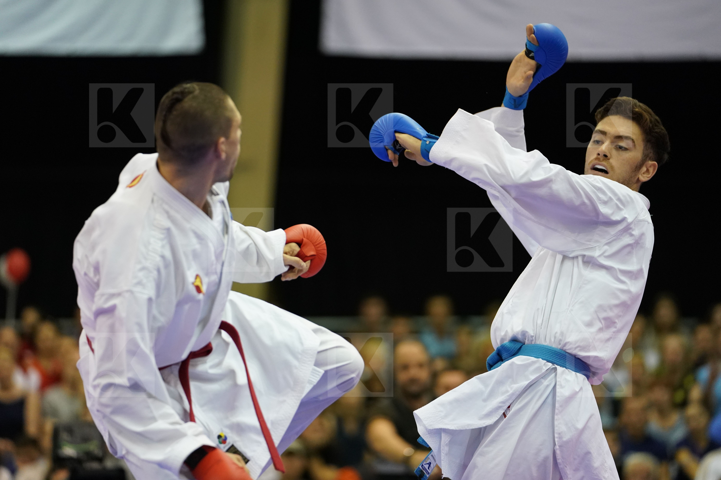 Asiabari Aliasghar Gold match Horuna Stanislav Iran Islamic Republic of Male Kumite -75kg Ukraine